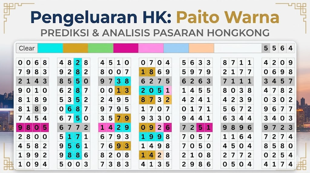 Pengeluaran HK:Paito Warna
